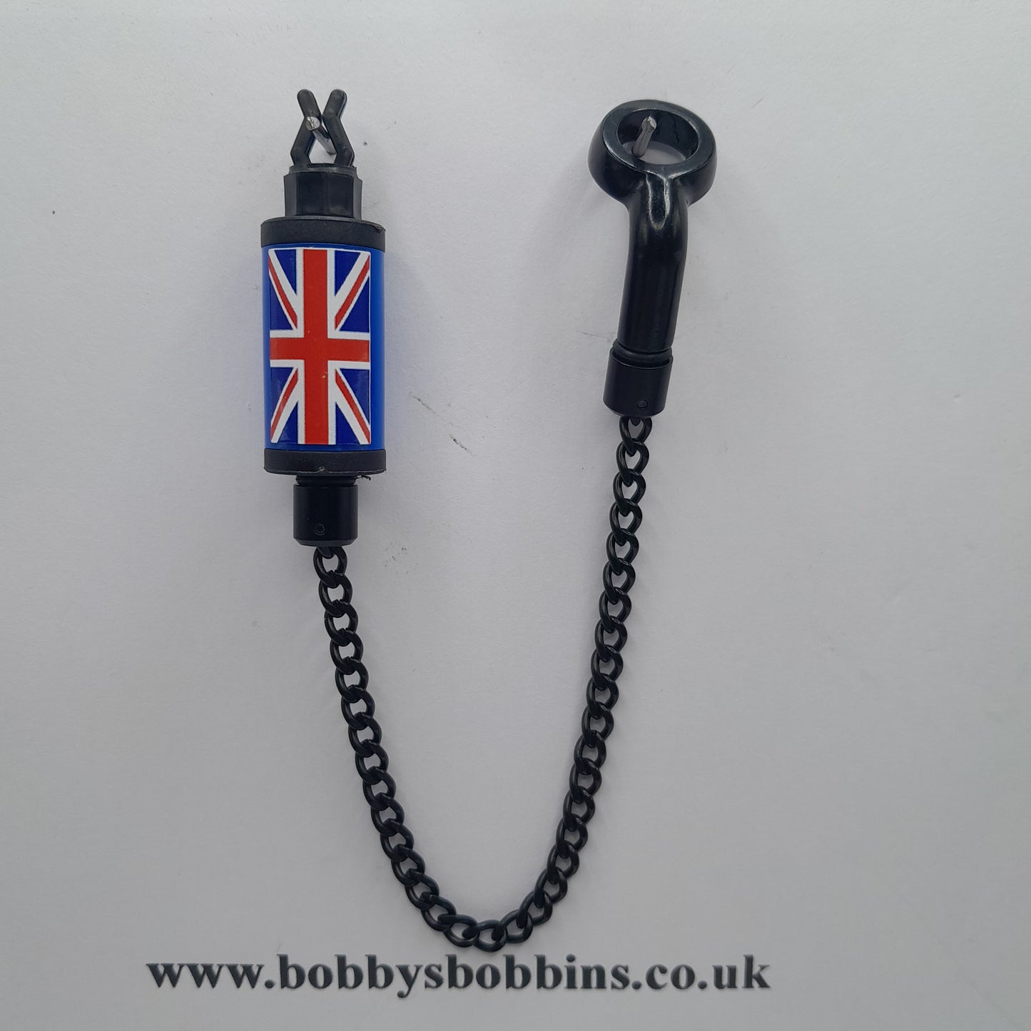 Union Jack England Flag UK Bobby's Bobbin, Available In Various Colours With Isotope Lot And Black Chain