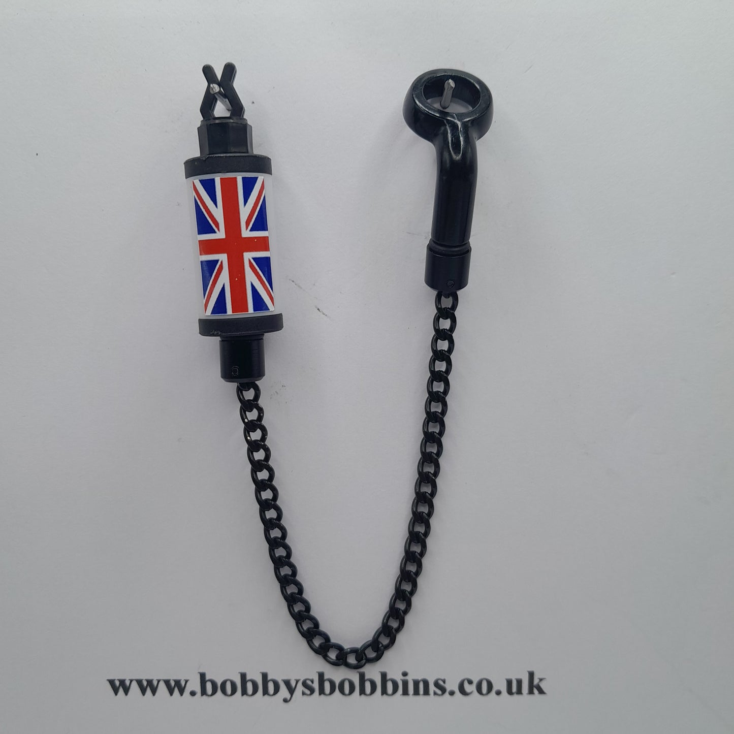 Union Jack England Flag UK Bobby's Bobbin, Available In Various Colours With Isotope Lot And Black Chain