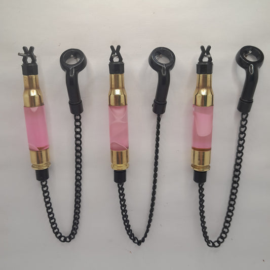 Set Of 3 Bullet Marbled Fluro Pink Bobbins Ref A28