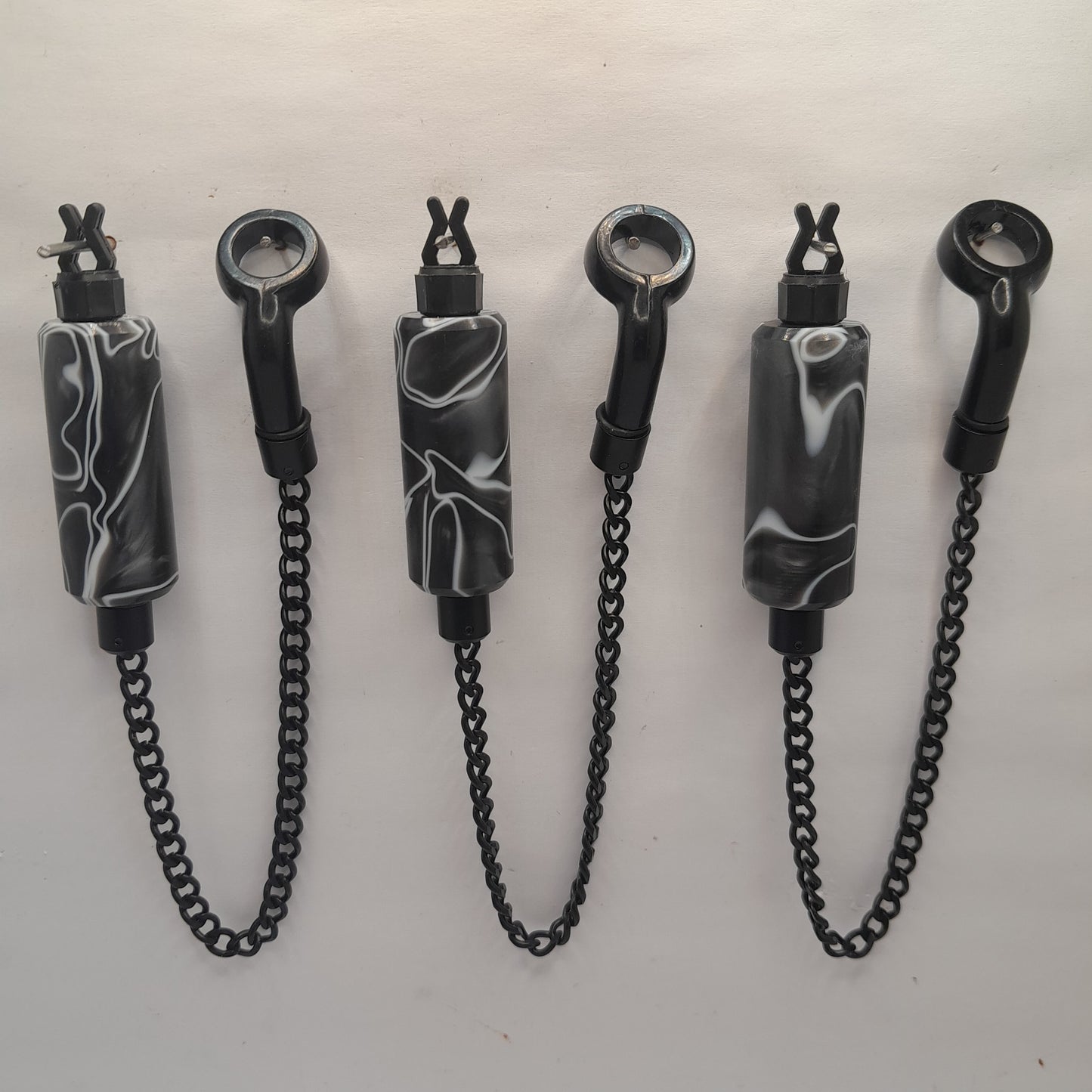 Set Of 3 Long Body Metallic Marbled Bobbins Ref J5