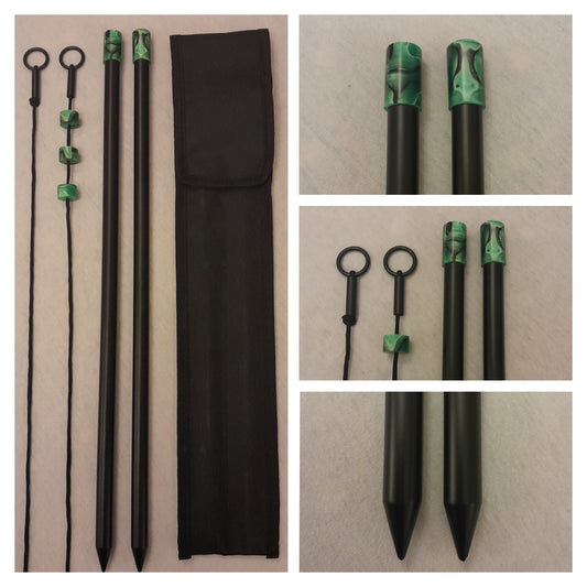 Bright Green Metallic Marbled Bobbins