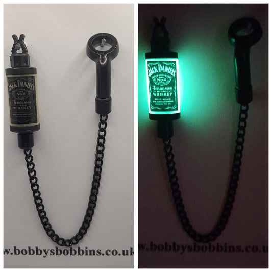 Glow In The Dark Jack Daniels JD Bobby's Bobbin With Black Chain