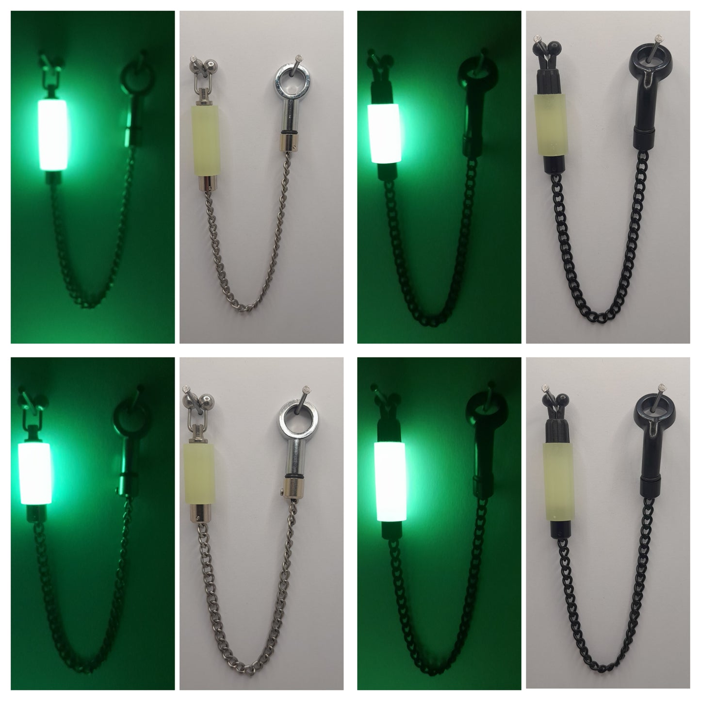 Slim Glow In The Dark Bobby's Bobbin With Black Or Stainless Chain Available In Three Lengths
