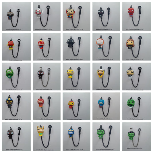 Medium Avengers Marvel Character Bobbins With Black Or Stainless Chains