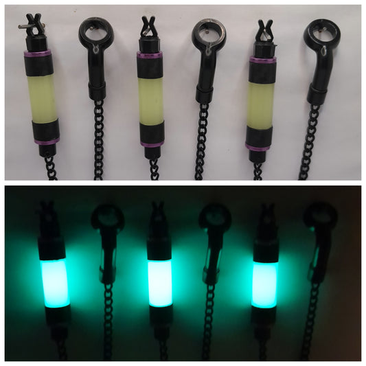 Glow In The Dark 3K Carbon Fibre Weave Bobbins
