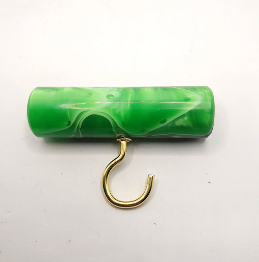 Bright Green Metallic Marbled Knot Puller Tool