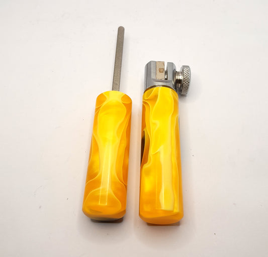 Yellow Marbled Hook Sharpening Kit