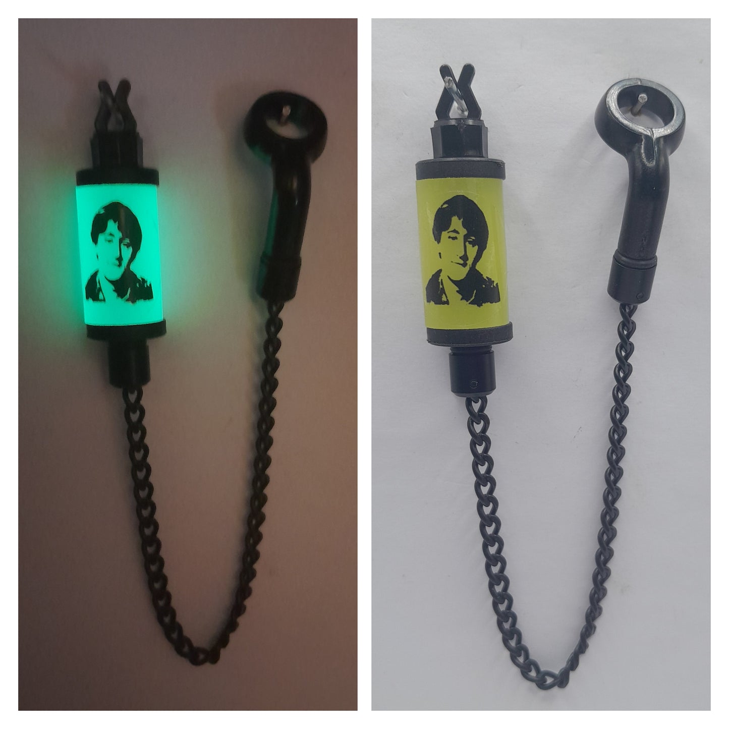 Glow In The Dark Only Fools And Horses Del Boy Bobby's Bobbin With Black Chain. 4 Different Characters To Choose From.