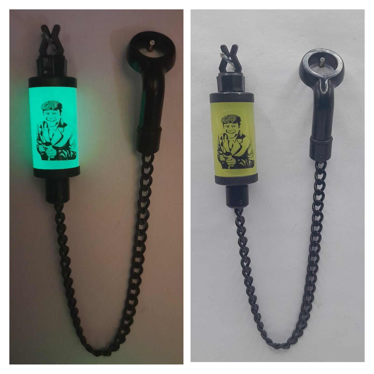 Glow In The Dark Only Fools And Horses Del Boy Bobby's Bobbin With Black Chain. 4 Different Characters To Choose From.