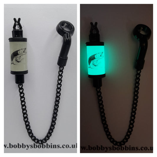 Glow In The Dark Pike Bobby's Bobbin With Black Chain