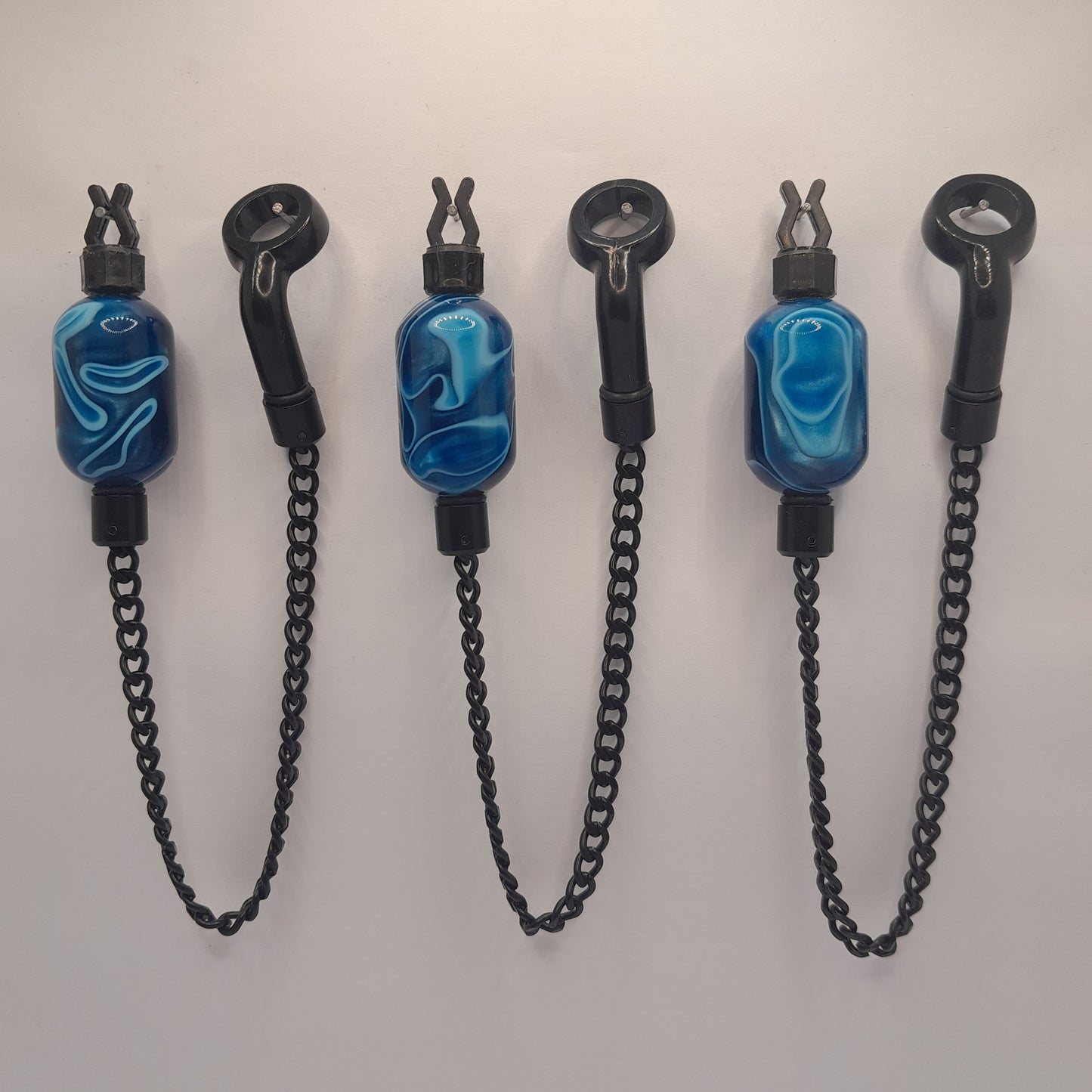 Set Of 3 x Turquoise Marbled Bobbins Ref 53