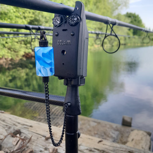 Fluro Blue Marbled Bobbins