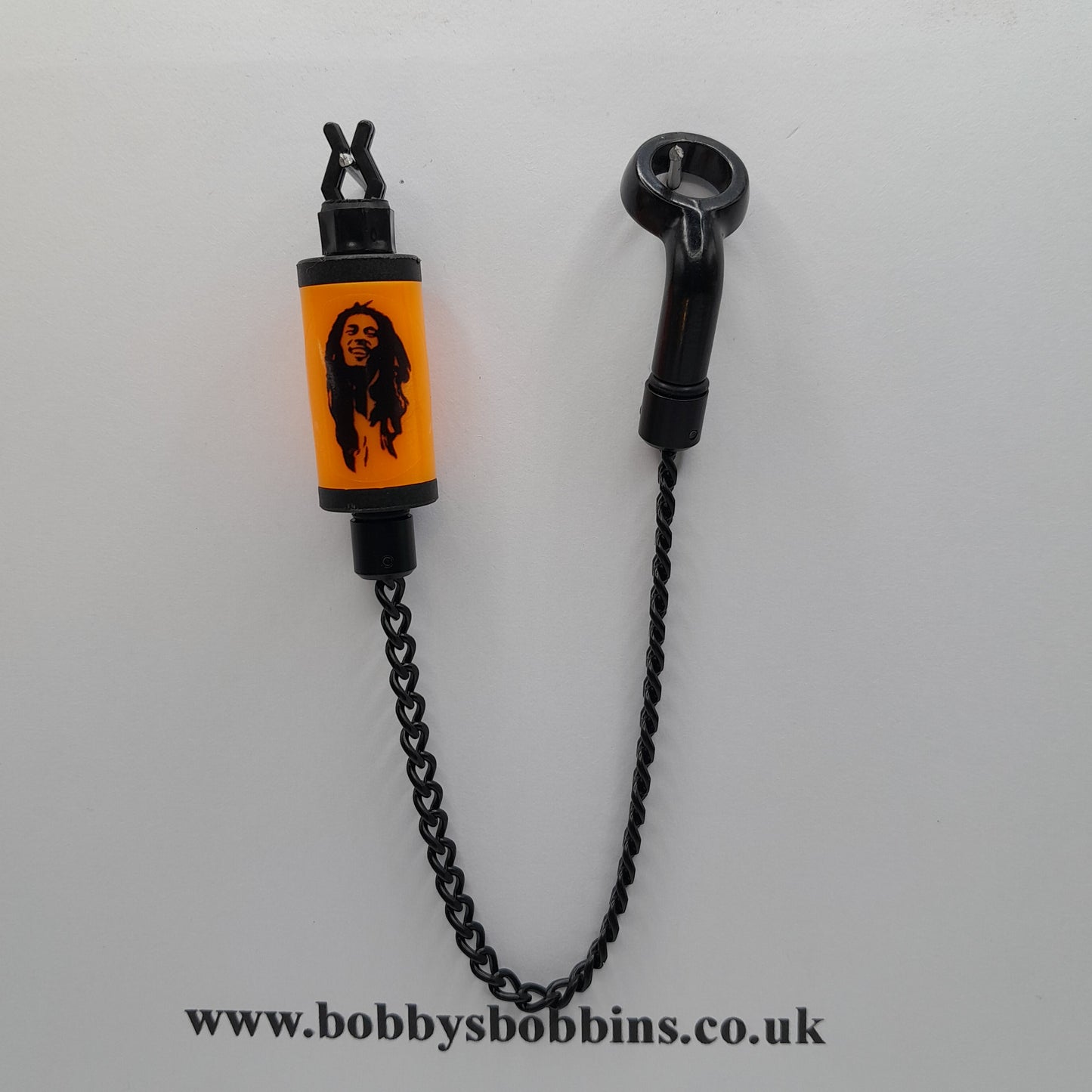 Bob Marley Cannabis Weed Logo Bobby's Bobbin, Available In Various Colours With Isotope Lot And Black Chain