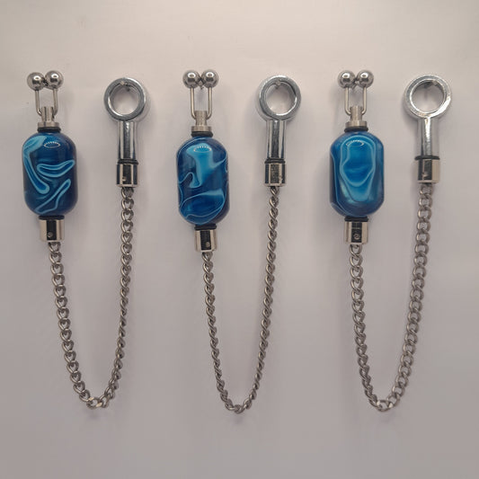 Set Of 3 x Turquoise Marbled Bobbins Ref 53
